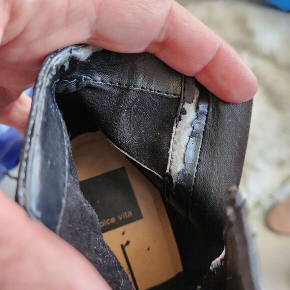 Dolce vita black leather bootie mixed finish leather - Picture 13 of 13